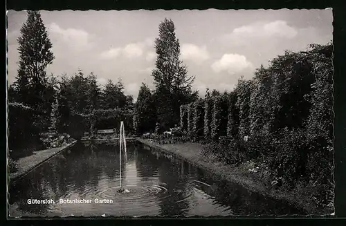 AK Gütersloh, Wasserspiel im Botanischen Garten