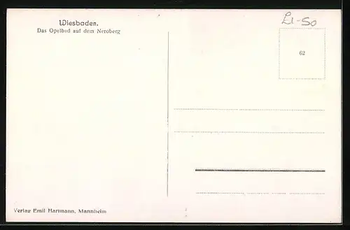 AK Wiesbaden, Opelbad auf dem Neroberg