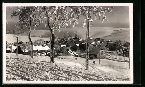 AK Oberwiesenthal, Totale im Winterglanz
