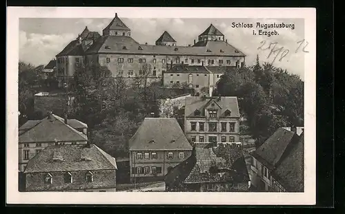 AK Augustusburg / Erzgeb., Blick auf das Schloss