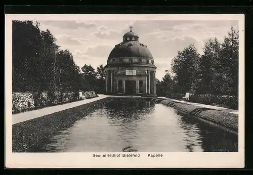 AK Bielefeld, Kapelle auf dem Sennefriedhof