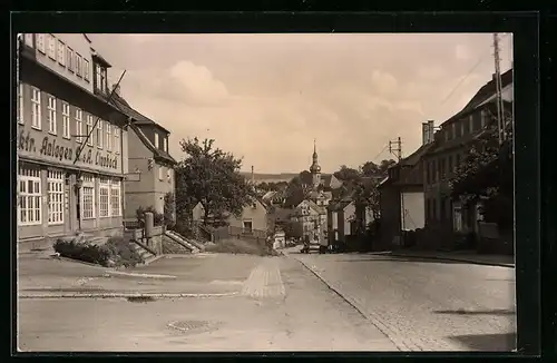 AK Zwönitz i. Erzgeb., Bahnhofstrasse