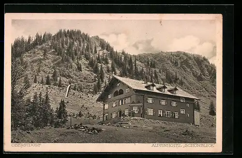 AK Oberstdorf, Alpenhotel Schönblick