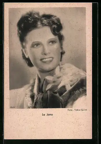 AK Schauspielerin La Jana, Portrait mit Blick nach oben gerichtet