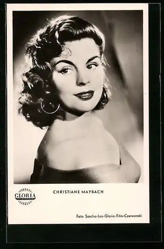 AK Schauspielerin Christiane Maybach, im Farbfilm der Gloria Heimatland