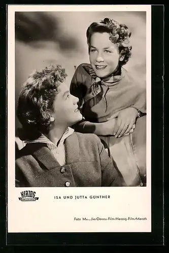 AK Schauspielerinnen Isa und Jutta Günther, gemeinsam im Film Du bist die Richtige