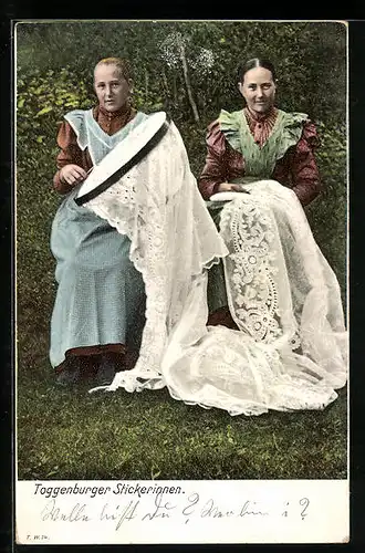 AK Toggenburger Stickerinnen