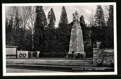 AK Kulmbach, vor dem Krieger-Denkmal