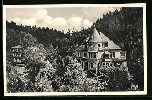 AK Wirsberg im Frankenwald, Sanatorium Goldene Adlerhütte Dr. Margerie