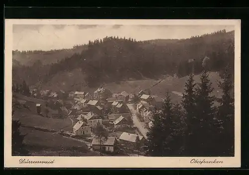 AK Dürrenwaid in Oberfranken, Gesamtansicht im Tal