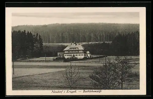 AK Neudorf i. Erzgeb., Blick zum Bethlehemstift