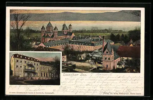 Künstler-AK Maria Laach, Blick auf das Kloster