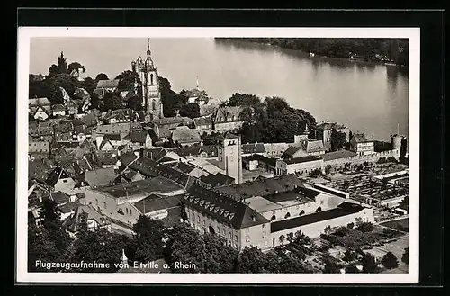 AK Eltville a. Rhein, Blick auf die Stadt und die Kirche