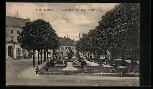 AK Kehl am Rhein, Heuwenderin auf dem Agnes