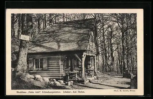 AK Adenau i. Eifel, Hotel Hohe Acht, das Blockhaus