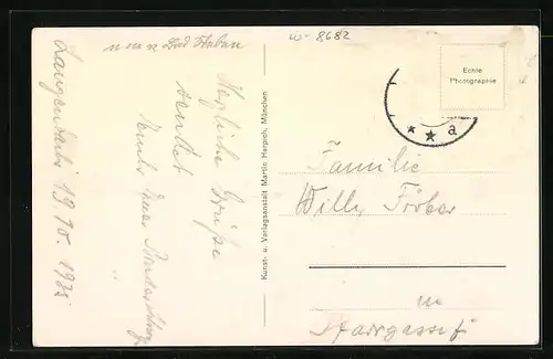 AK Langenbach i. Obfr., Generalansicht der Ortschaft