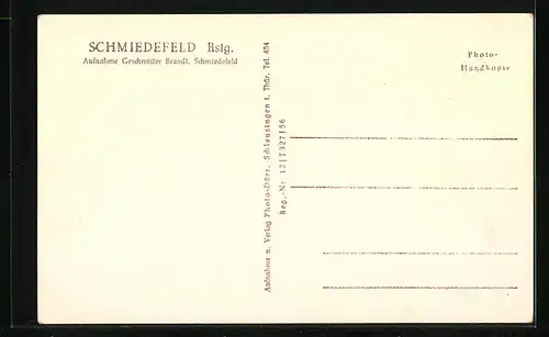 AK Schmiedefeld a. Rstg., am Gasthaus zum Rennsteig