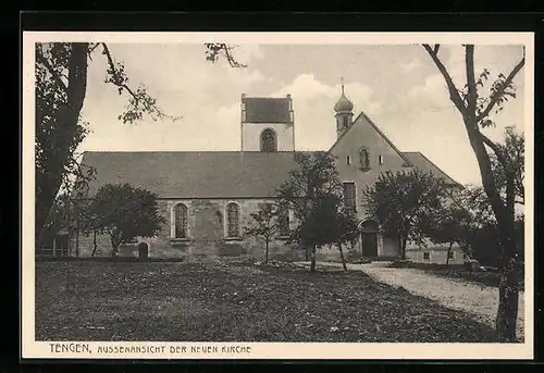 AK Tengen, Aussenansicht der nbeuen Kirche