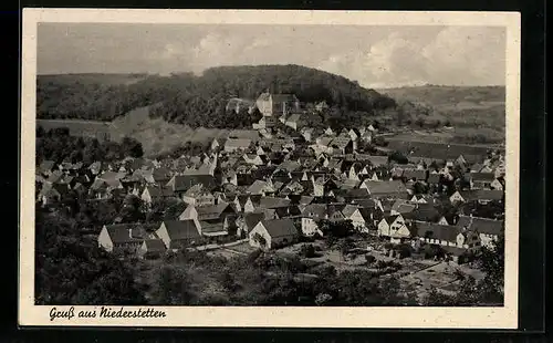 AK Niederstetten, Generalansicht der Stadt