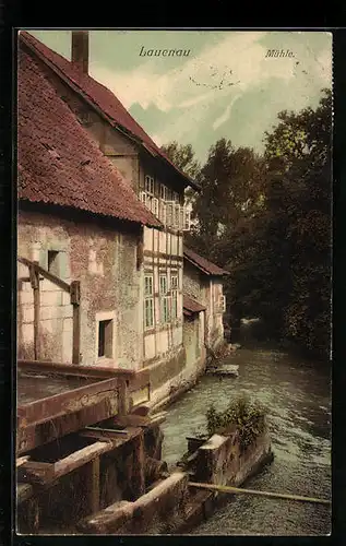 AK Lauenau, an der altenm Mühle, Wasserlauf