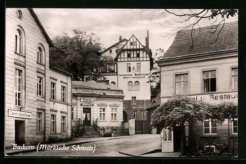 AK Buckow / Märkische Schweiz, Sanatorium Waldfrieden, Zentralschule