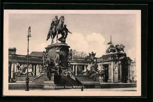 AK Berlin, Denkmal Kaiser Wilhelm I.