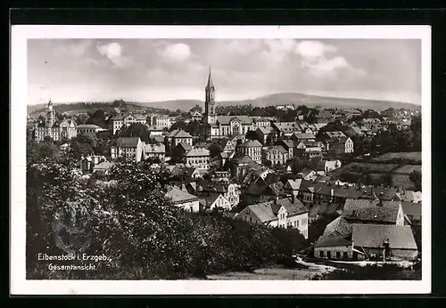 AK Eibenstock i. Erzgeb., Gesamtansicht vom Ort