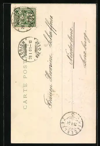 Präge-AK Neuchatel, Monument de la Republique