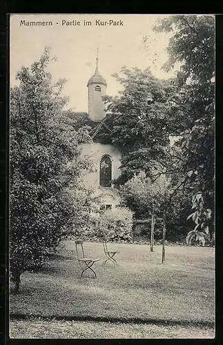 AK Mammern, Partie im Kur-Park hinter der Kapelle