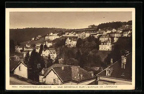 AK Plombieres-les-Bains, Vue Generale sur L`Avenue de Lorraine