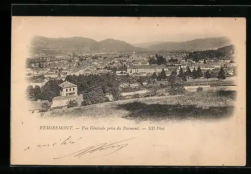 AK Remiremont, Vue generale prise du Parmont, L`Eglise