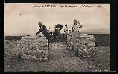 AK Hohneck, Table d`orientation a 1366m d`altitude