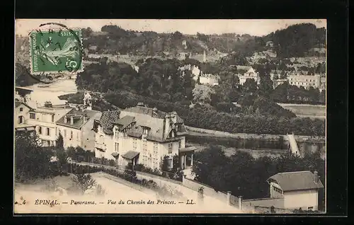AK Epinal, Panorama, Vue du Chemin des Princes