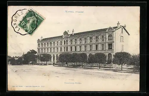AK Vittel, Terminus Hotel, facade