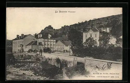 AK La Bresse, Mairie et Hotel Belle-Vue