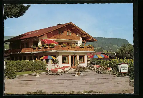 AK Oberstdorf /Allgäu, Bacchus-Stuben, Freibergstrasse 4, Bes. H. u. S. Maurus