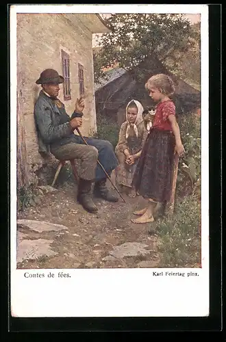 Künstler-AK Karl Feiertag: Contes de fées