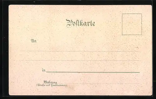 Lithographie Schwarzwald, Familie in Schwarzwälder Tracht holt Holz