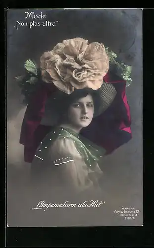 AK Mode Non plus ultra, Lampenschirm als Hut