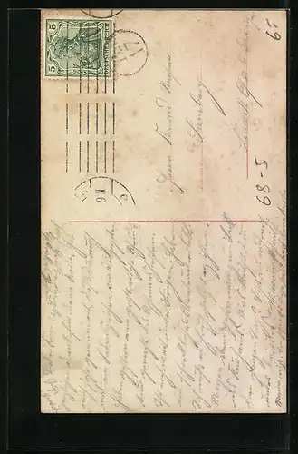 AK Mode Non plus ultra, Kind mit grossem Hut