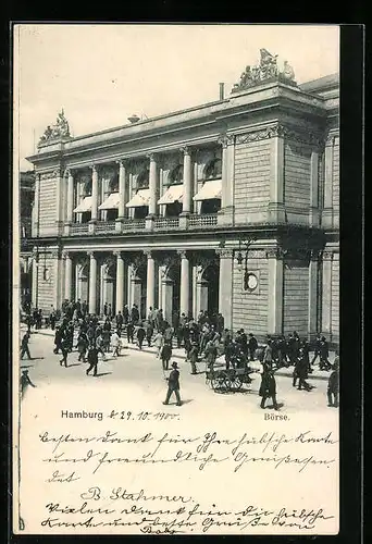 AK Hamburg, Blick auf die Börse