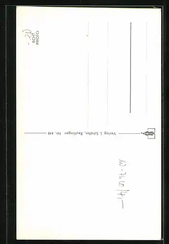 AK Reutlingen, Gartentor mit Brunnen