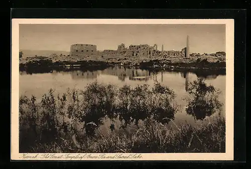 AK Karnak, The Great Temple of Amen-Ra and Lacred Lake