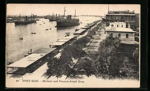 AK Port-Said, Harbour and Francois-Joseph Quay