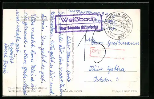 AK Weissbach über Schmölln /Bz. Leipzig