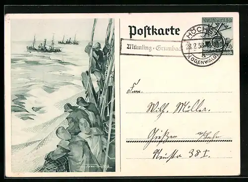 AK Landpoststempel Mümling-Grumbach