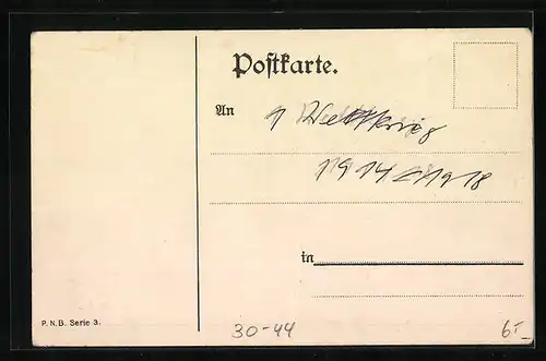 AK Kartoffelkarte Berlin, Kriegsnot