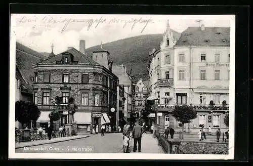 AK Berncastel-Cues, Partie an der Kaiserstrasse