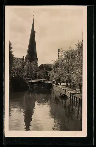 AK Jork, Kanal an der St. Nikolaikirche