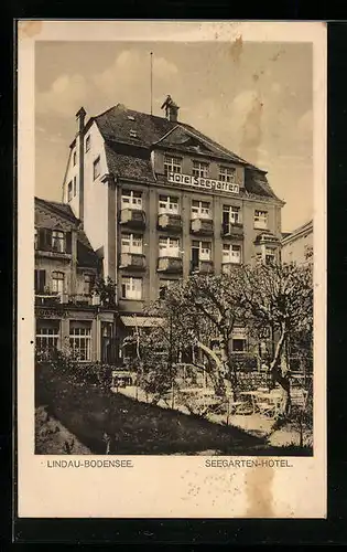 AK Lindau-Bodensee, Seegarten-Hotel